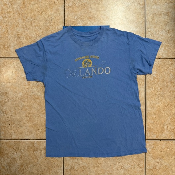 Vintage Orlando Florida Sunshine State Graphic T Shirt Souvenir - Picture 1 of 4